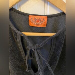 Juicy Couture black terry top